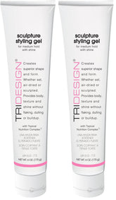 TRIDESIGN Sculpture Gel bottle shows strong hold for all hair types.
