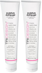 TRIDESIGN Sculpture Gel bottle shows strong hold for all hair types.