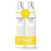 TRI Fashion Volumizing Mousse bottle closeup highlights frizz control and shine.