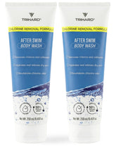 TRIHARD chlorine removal body wash bottle pour for post-swim refresh and gentle chlorine rinsing