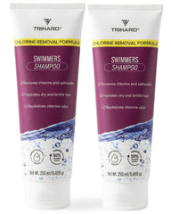 TRIHARD chlorine removal swim shampoo pack of two bottles for post-swim care