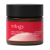 Crème Trilogy très douce en flacon, apaise les peaux sensibles et hydrate en douceur