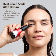 Trilogy Hyaluronic Acid+ Ultra Serum gel texture applied smoothly for quick absorption
