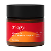 Trilogy Vitamin C Microdermabrasion bottle pump supports easy at-home exfoliation