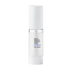 Trish McEvoy Beauty Booster Retinol Eye Cream jar ready for nightly use, targeting smooth under-eye appearance.