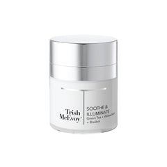 Trish McEvoy Beauty Booster Soothe & Illuminate Cream in one-touch jar for easy dispensing.