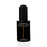 Trish McEvoy Brighten and Glow serum bottle provides lightweight hydration for radiant, even skin.