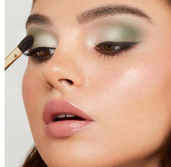 Applying Lucky on the lid from Trish McEvoy for a sheer wash