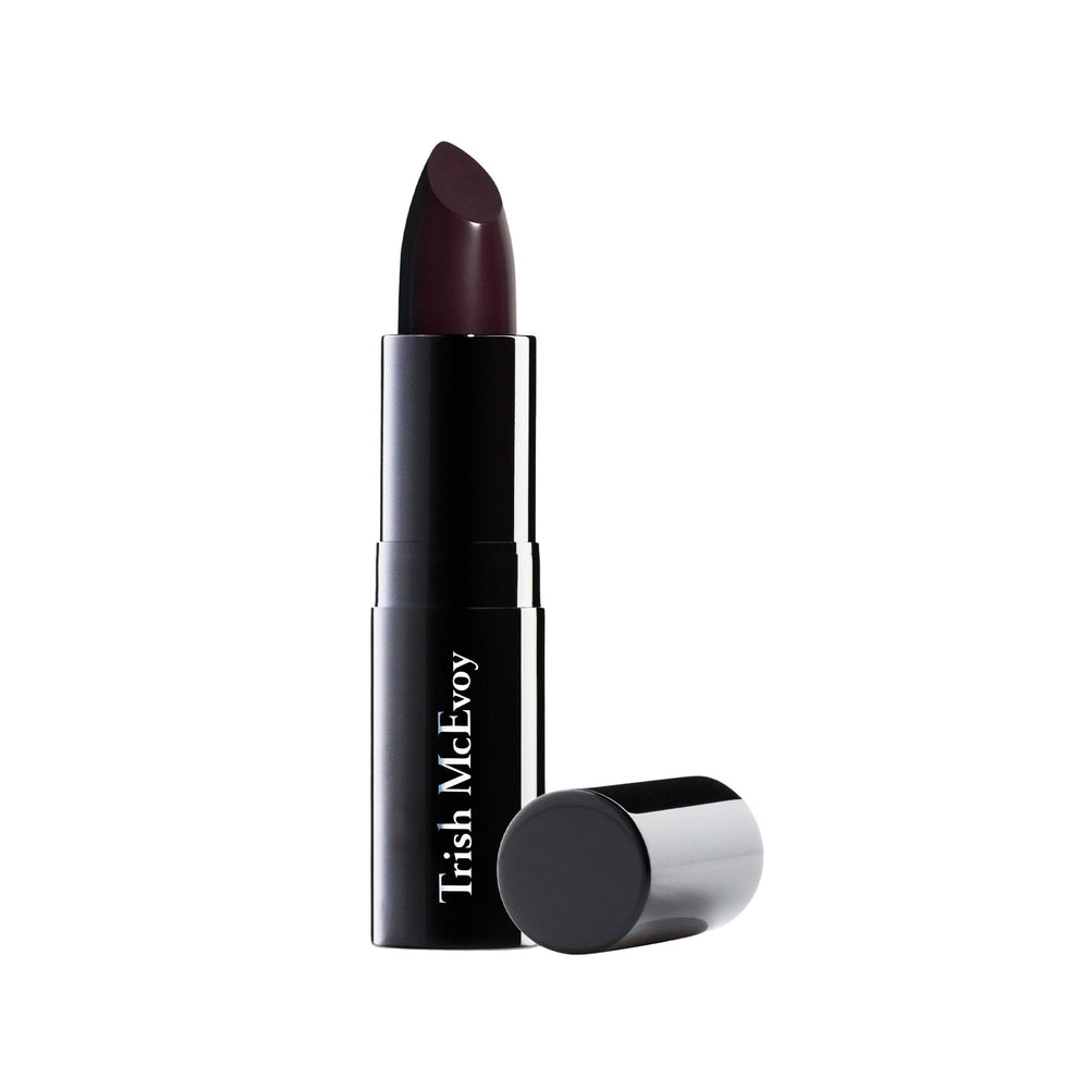 Trish McEvoy Sheer Lip Color Sheer Mulberry swatch with subtle shine