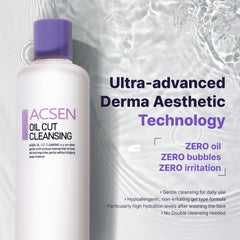 Troiareuke ACSEN cleansing foam on hands ready for a mild wash.