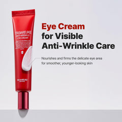 TROIAREUKE Eye Cream under-eye application demonstrates smoothing around the eye area