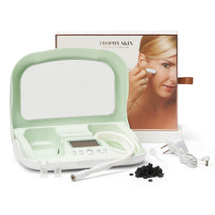 Trophy Skin MicrodermMD Mint device for convenient at-home exfoliation and rejuvenation.