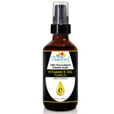 Tropical Holistic Vitamin E Oil 4oz pump bottle for skin hydration.