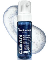 Tropiculture Bright Berry Facewash bottle shows vibrant cleanser for teen skin and routine.