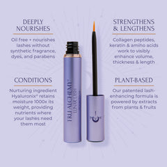 Tru Alchemy Lash Boost Serum applicator brush ready for precise application at lash base.