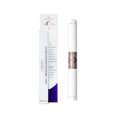 Tru Alchemy Lash24 serum bottle showing dual lash and brow care for fuller look.