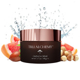 Tru Alchemy Quench Crème bottle closeup showing branding and smooth texture