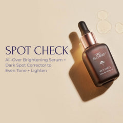 Tru Alchemy Spot Check application on face shows even distribution and quick absorption