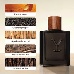 Tru Fragrance Beauty Yellowstone Ride Reserve bottle cap close-up, premium craftsmanship.