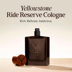 Tru Fragrance Beauty Yellowstone Ride Reserve bottle side view for on-the-go fragrance.