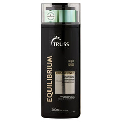 TRUSS Equilibrium bottle pour showing lightweight hydration for oily scalp
