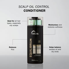 Close-up of TRUSS Equilibrium conditioner texture nourishing dry ends