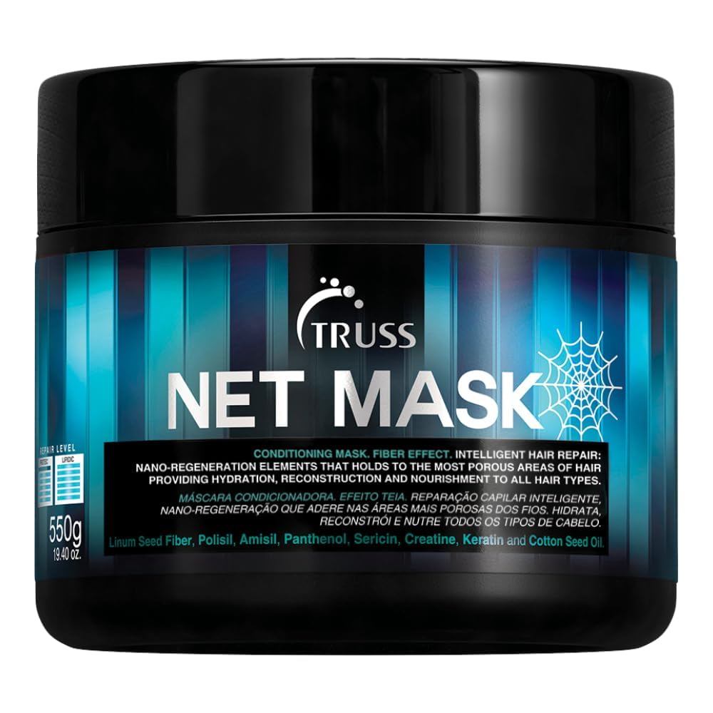 TRUSS Net Deep Conditioning Hair Mask jar closeup showing rich hydration