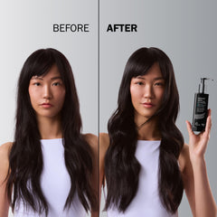 TRUSS Night Spa overnight mask being dispensed onto hair ends