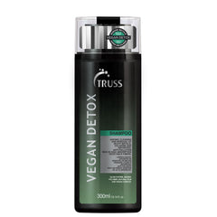 TRUSS Vegan Metal Detox Shampoo bottle display for deep cleansing of buildup