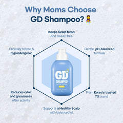 TS SHAMPOO probiotics-scalp-balance bottle blue supports a balanced scalp feel.
