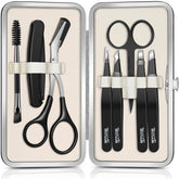 TsMADDTs 8-in-1 eyebrow kit tweezers for precise hair removal and shaping.