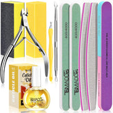 TsMADDTs nail buffers set front view for easy at-home manicure.