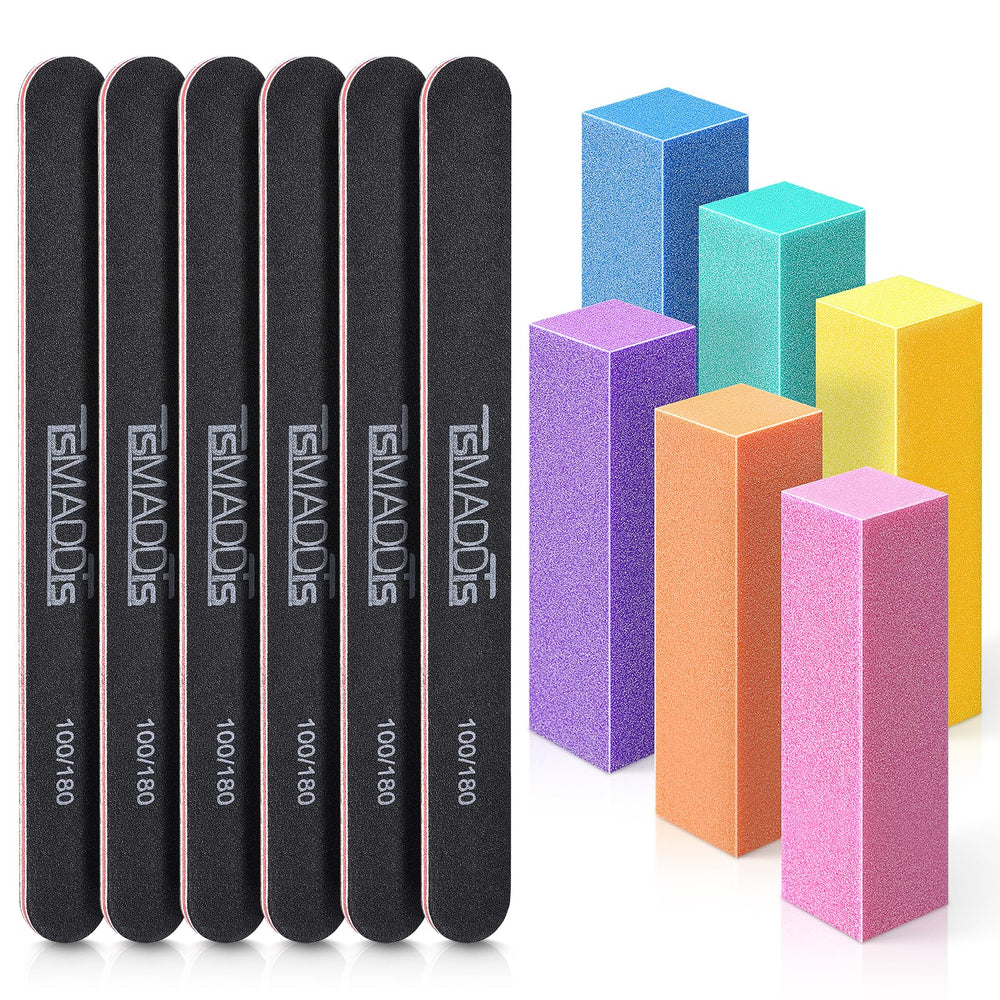 TsMADDTs nail-files-buffers-kit for at-home shaping and smoothing