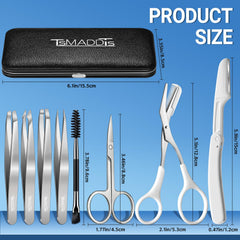 TsMADDTs tweezers for women offering precise tips for facial hair plucking