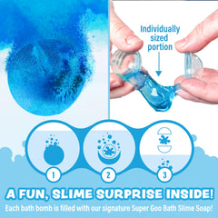 Tub Works color-changing fizz colors water and releases fruity aroma.