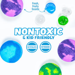 Tub Works fruity-scent bath bomb with Watermelon Blueberry and Grape scents.
