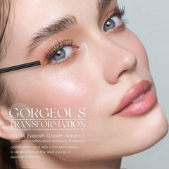 TUDPA Eyelash Serum applicator brush offers gentle, targeted application