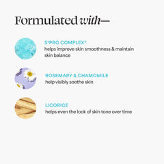 Swatch of TULA Face Filter Sunrise primer demonstrating color-evening effect