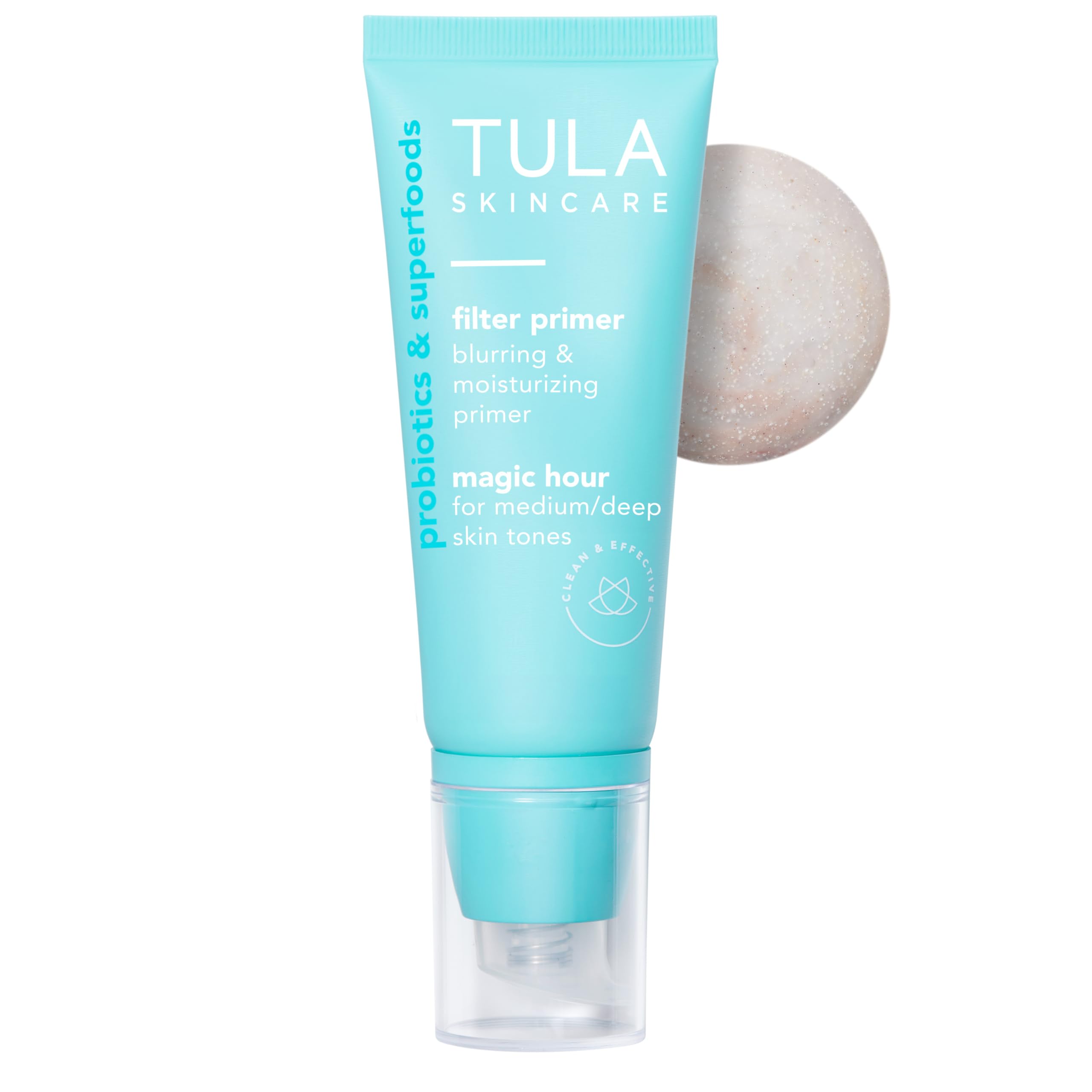 TULA Supersize Magic Hour bottle close-up for smoother even-toned complexion