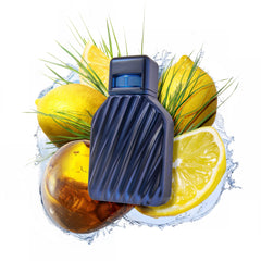 TUMI DUSK base notes of vetiver, amber, and musk for a lasting impression.