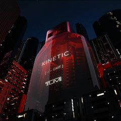 TUMI KINETIC packaging box conveys luxury and anticipation.