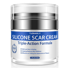 Tuoharliy scar cream bottle for daily scar care; hydrates skin and supports renewal.