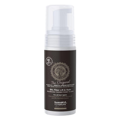 Tweak'd by Nature 2XL Fiber Lift bottle pour showing instant root lift for easy styling.