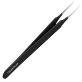 Tweezees ingrown-hair tweezers with a pointed tip in black for precise removal.