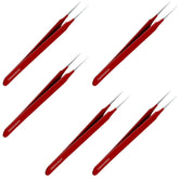 Tweezees ingrown-hair tweezers with pointed tip for precise targeted plucking.