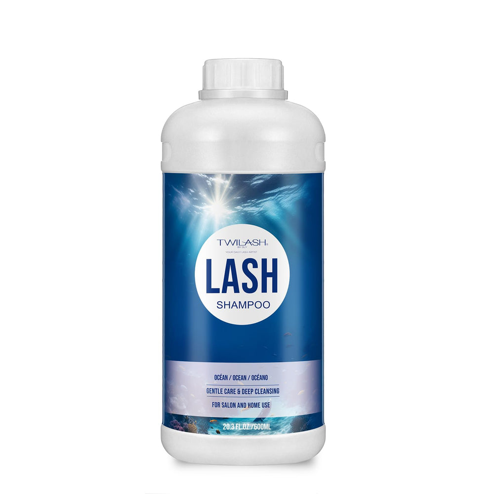 TWILASH BY DLY Ocean Lash Shampoo bottle, gentle cleanser for extensions