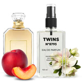TWINS PARFUM TWINS Impression of Déjà Vu White Flower 57 bottle close-up for lasting scent