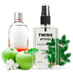 TWINS PARFUM Impression of Style In Play bottle top showing premium cap and lasting impression