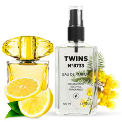 TWINS PARFUM Impression of Yellow Diamond bottle on a clean surface for everyday elegance.