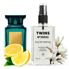 TWINS PARFUM Impression of Neroli Portofino bottle front shows unisex appeal for daily wear